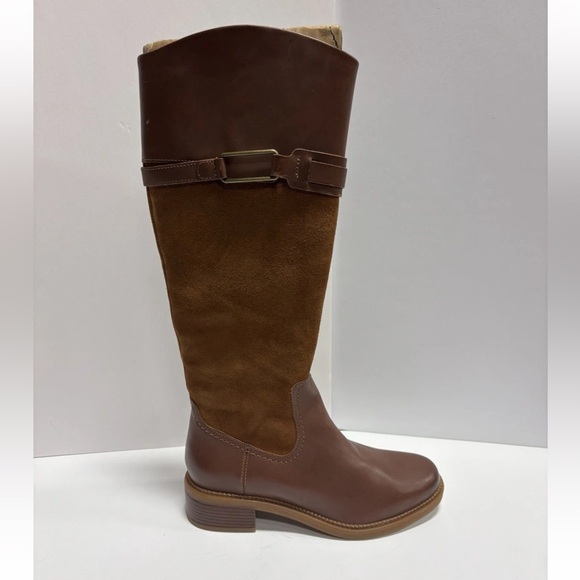 Clark’s Women’s Maye Carly Tan Knee High Boots, Size 8 M - Picture 1 of 6